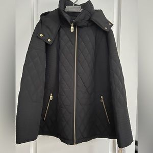 Michael Kors black plus size coat. Size 2X. Black